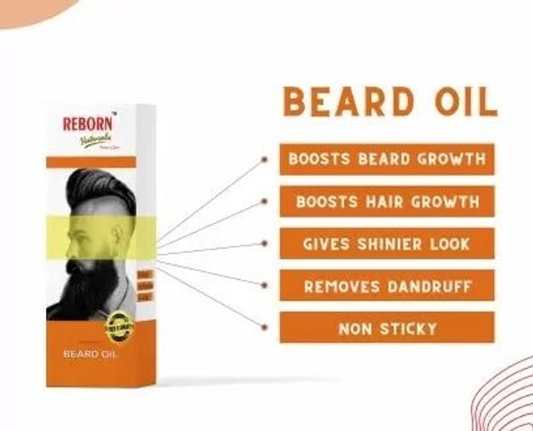 Reborn Naturals BEARDOIL 3IN1 Hair Oil (100 ml) - 100 ml
