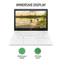 HP Chromebook MediaTek Kompanio 500 11.6 inch (29.5 cm) HD, Anti -Glare, Touchscreen Laptop(4 GB LPDDR4/64 GB EMMC Storage/Chrome OS/Dual Speakers/Snow White/1.07 Kg)-11a-na0006MU - White