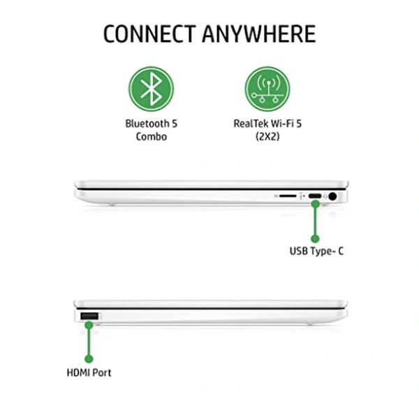 HP Chromebook MediaTek Kompanio 500 11.6 inch (29.5 cm) HD, Anti -Glare, Touchscreen Laptop(4 GB LPDDR4/64 GB EMMC Storage/Chrome OS/Dual Speakers/Snow White/1.07 Kg)-11a-na0006MU - White