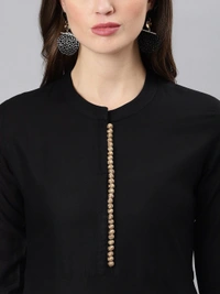 Khushal K Women Black Ethnic Motifs Printed Kurta with Palazzos & With Dupatta - XL, Black