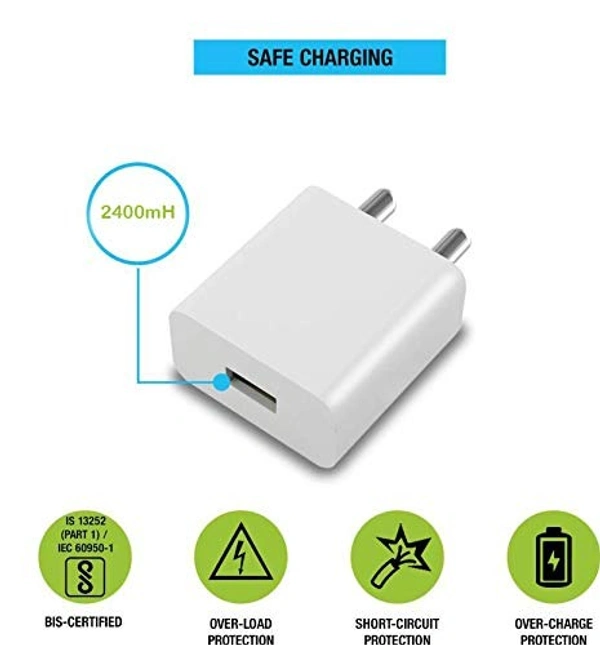 18W Charger for Samsung Galaxy M31 / M 31 Charger Original Adapter Like Android Mobile Fast USB Wall Charger with 1 Meter USB Type C Charging Data Cable (3 Amp, TWE15, White)v - White