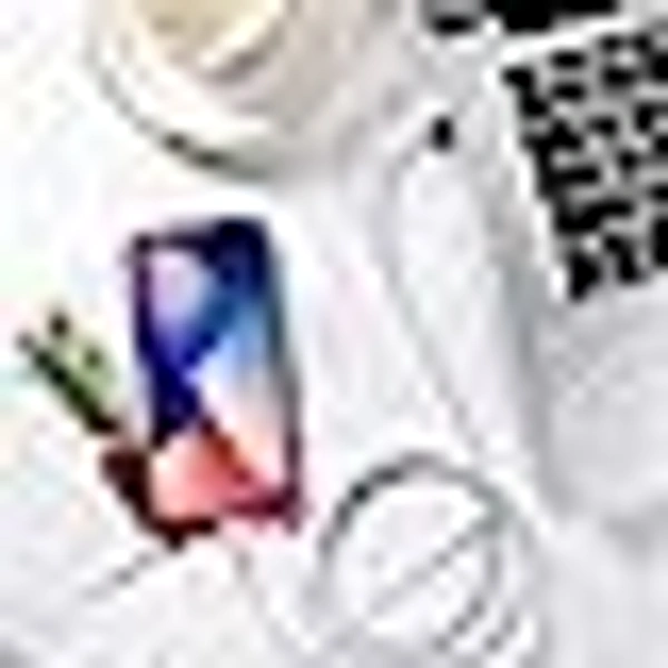 Fast Charging Adapter (5W) With Data Sync (480Mbps) Usb Cable Compatible With All Iphone 5, 5S, Se, 6/6S, 6/6Plus, 7/7Plus, 8/8 Plus, X,Xs Ipods,Ipads, Multicolor - White