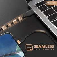 USB Type C, 3A Braided Sync & Fast Charging Cable, 3.9 Ft (1.2M),QC 2.0/3.0 Ultra Fast Charging,Compatible with Samsung,One Plus & all C type devices,Seamless Data Transmission,Series 3-Black - Black