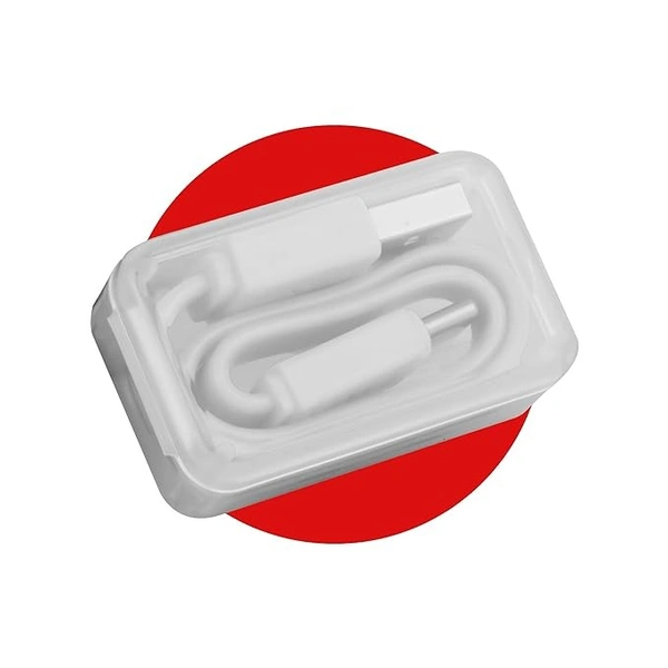 Z-CC25 USB to Type C Cable, flat cable, supports upto 3A,Charge & Sync (White) - White