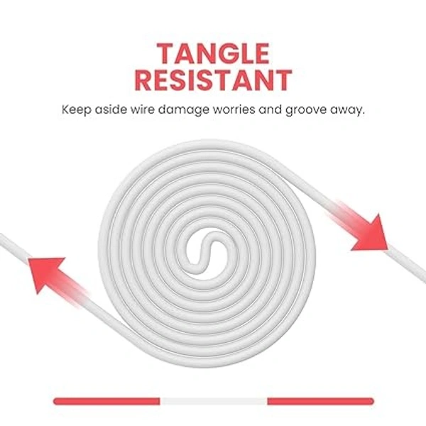 Conch 110 in Ear Wired Earphones with Mic., Powerful Audio, 3.5mm Jack, Tangle Resistant 1.2M Cable Length, Wide Compatibility(Red) - Red