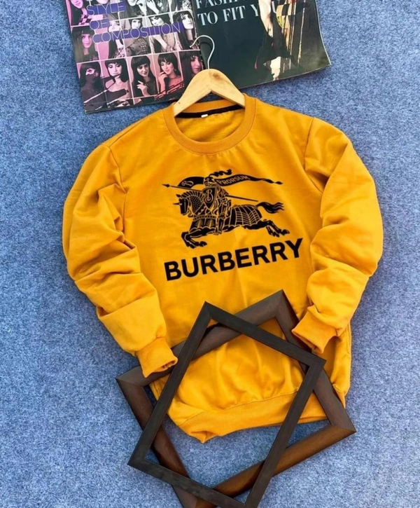 mix Round neck ribbed sweatshirt - Cyan Aqua