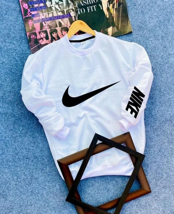 mix Round neck ribbed sweatshirt - Cyan Aqua