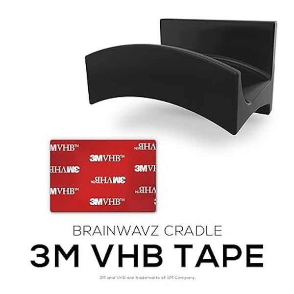 Cradle Large - 2PK - Headphone Stand Holder, Universal Hanger for Sennheiser, Sony, Bose, Beats, AKG, Audio-Technica, Gaming Controller, Cables, Gamepad & Other Gaming Accessories Hook - Black