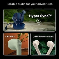 Newly Launched Buds Explore Truly Wireless in Ear Earbuds with 50H of Playtime, Quad Mic with Enc, Instacharge(10 Min=120 Min), 12Mm Driver, Low Latency(Up to 50Ms), Bt V5.3 (Fern Green) - Olive