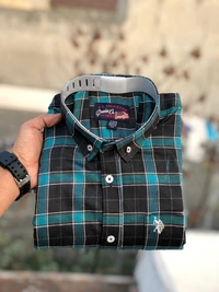 US POLO SHIRTS BRAND:-US POLO SHIRTS with ๐ Cotton fabric ๐ CheckS pattern ๐ Single pocket ๐ Embroidery brand logo at pocket ๐ Regular sizes ๐ Poly packing - XXL