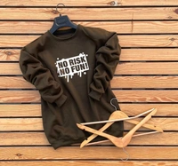 SWEAT SHIRT with Round neck Logo at chest Proper 2 thread fabric Warm fleece inside Bigger sizes Ribbed bottom & sleeves Poly packing - XXL, Navy Blue