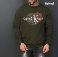 CALVIN KLEIN Premium Quality Winter Sweatshirt - l, White