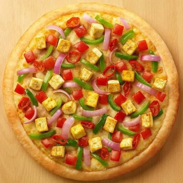 Chilli paneer pizza