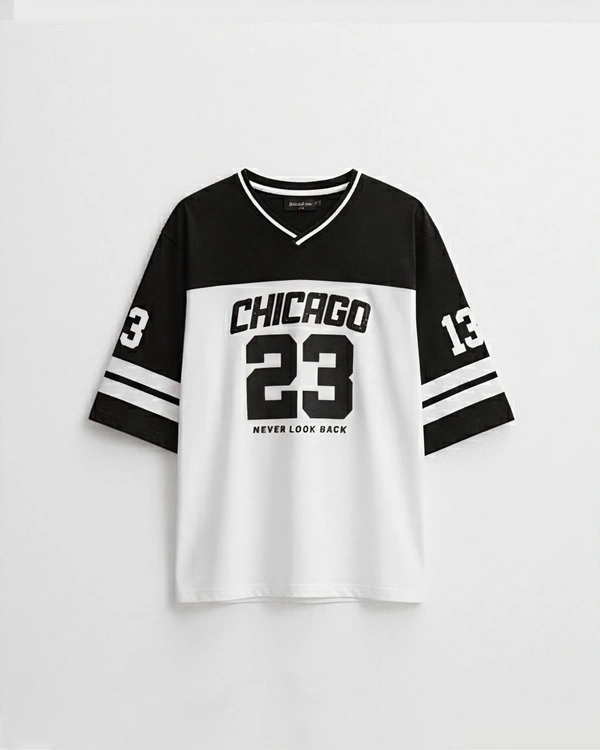 LOOSE FIT COTTON BLEND T-SHIRT - S