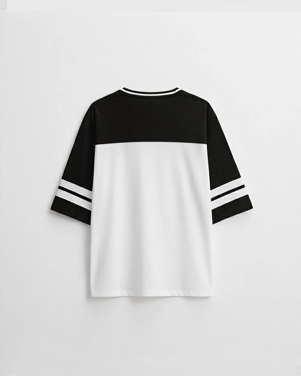 LOOSE FIT COTTON BLEND T-SHIRT - S