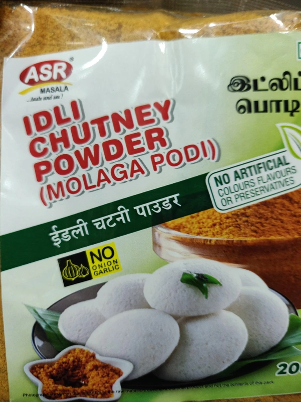 ASR IDLI CHUTNEY POWDER (Molga podi)200G