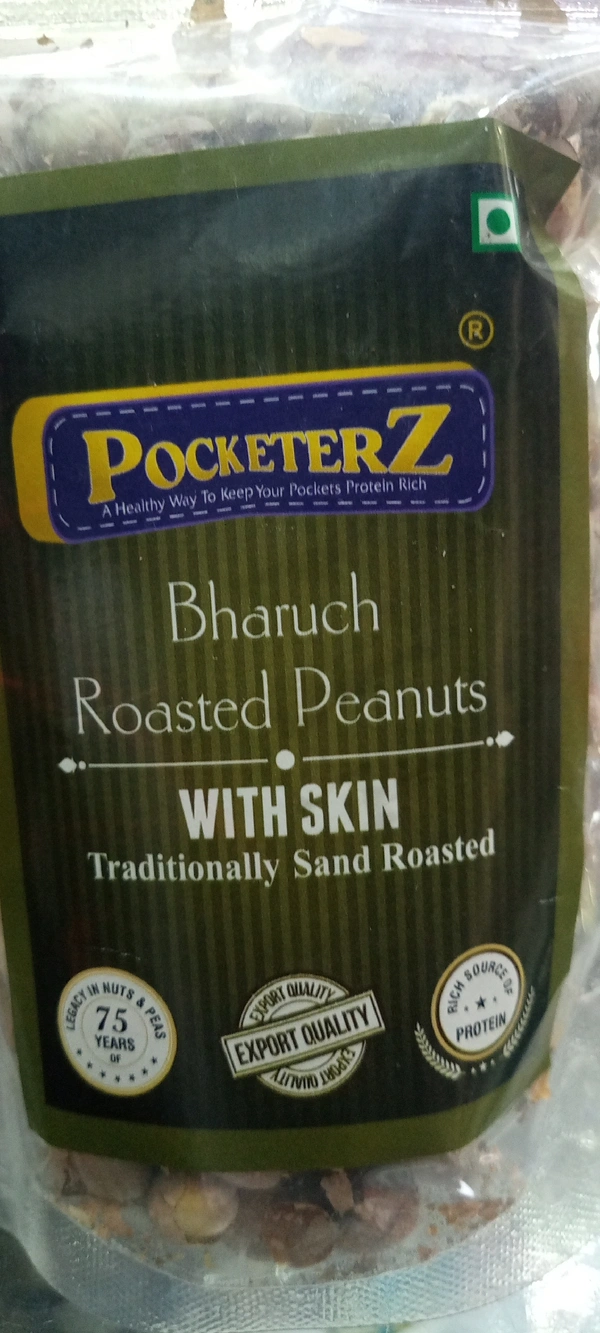 PocketerZ Roasted Peanuts With Skin 250gm