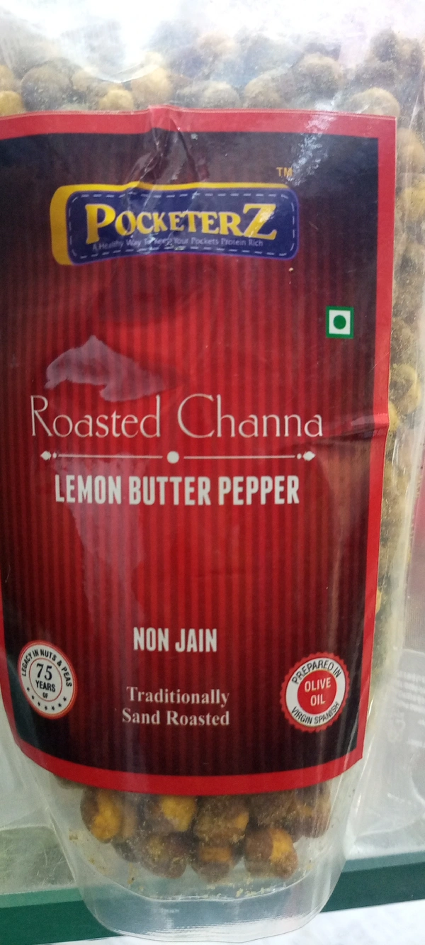 PocketerZ Roasted Chana Lemon Butter Pepper 250gm