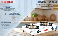 premier stainlees steel 2 burner gas stove - 8.3