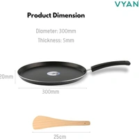 vyan dosa tawa 300mm dia /5mm thick