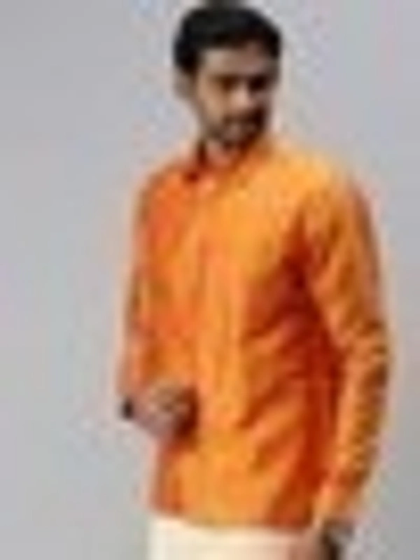 ramraj silk line prestigious fit full sleeves orange peel -SL4 shirt - size 38cm