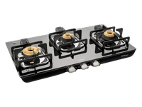 vidiem Vidiem Trend Glass Manual Gas Stove (3 Burners)