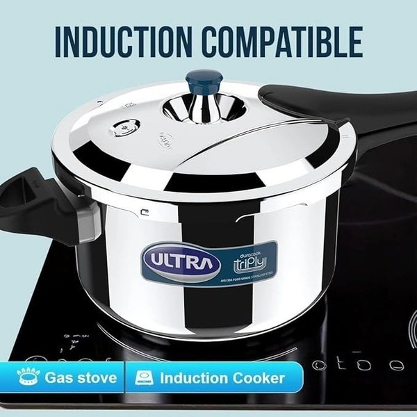 Ultra Pressure Cooker - 1N,steamer Plate -1N,User Guide -1N Dura Cook,5.5 Ltr,