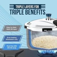 Ultra Pressure Cooker - 1N,steamer Plate -1N,User Guide -1N Dura Cook,5.5 Ltr,