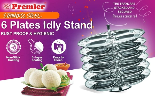 premier stainless steel idly stand