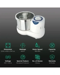 Panasonic MK -GW200 (WHITE ) Super Wet Grinder 1 unit / 2 Ltr