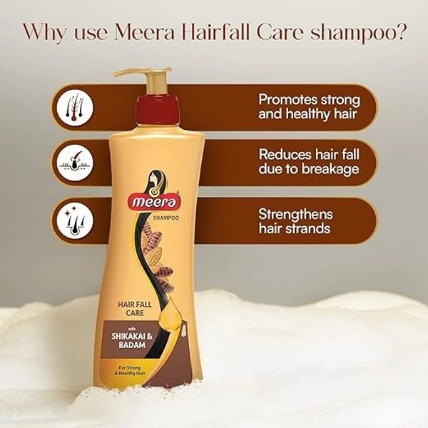 MEERA SHAMPOO HAIR FALL CARE WITH SHIKAKAI & BADAM 340ML