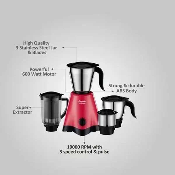 preethi crown plus mixer grinder
