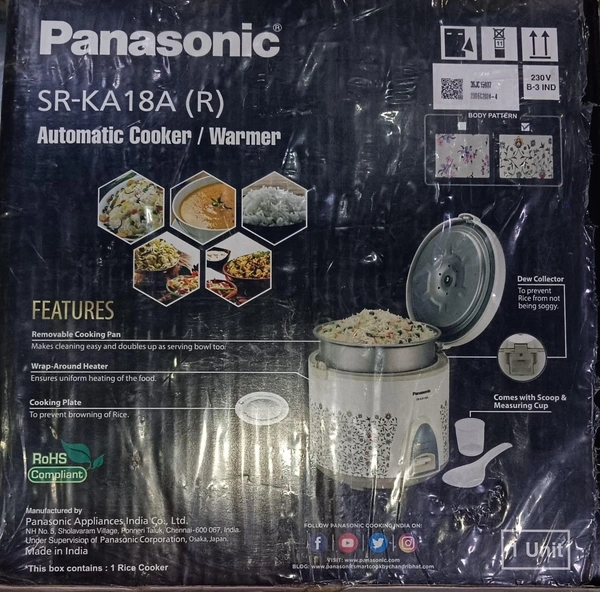 PANASONIC SR - KA18A R Automatic cooker warmer 1 unit