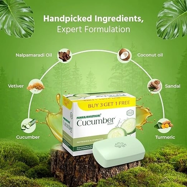 PANKAJAKASTURI CUCUMBER SOAP