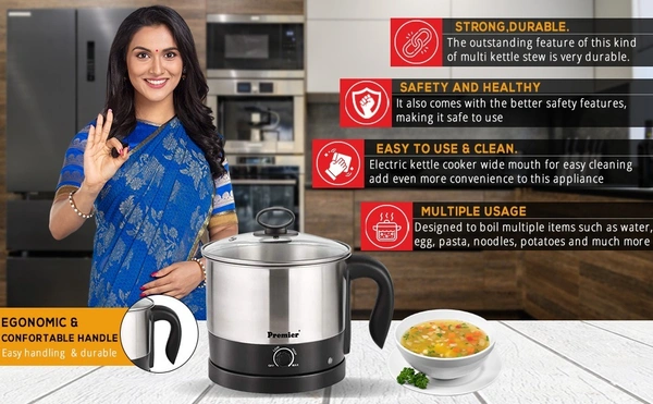 premier stew electric kettle - EK4814 (1.2 litre )