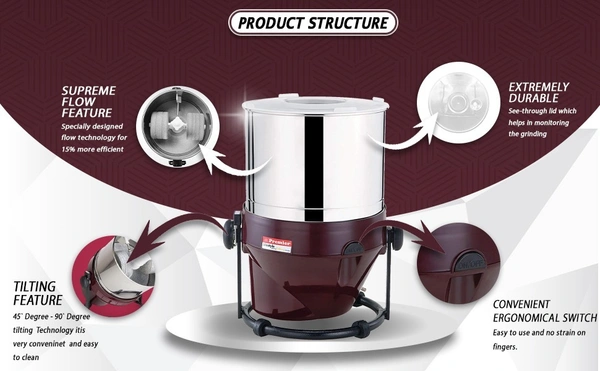 Premier Life style wet grinder 230V 200W 2 litre