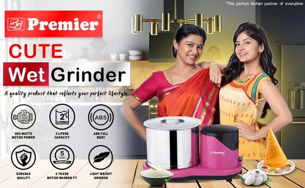 Premier cute wet grinder 230V 200W 2 litre