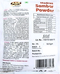 ASR MADRAS SAMBAR POWDER 500G