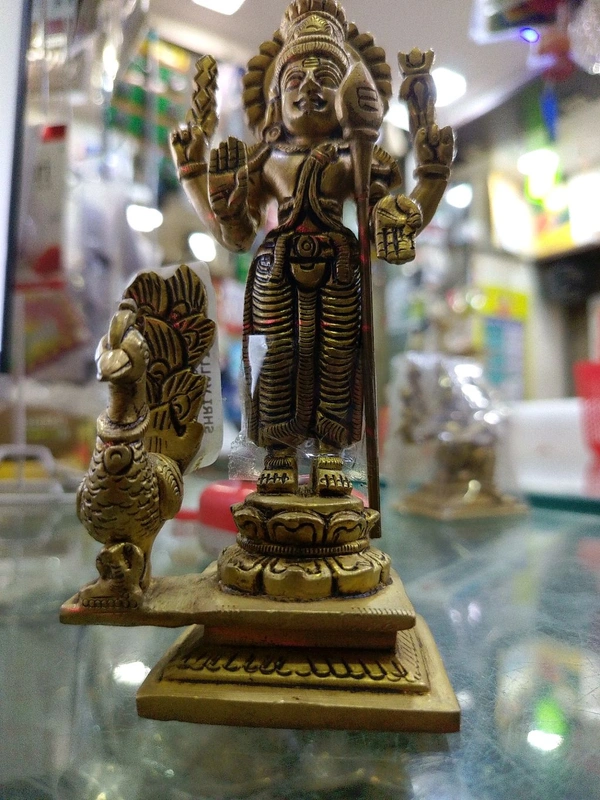 shri valli brass big murugan idol