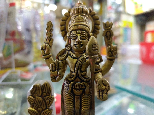 shri valli brass big murugan idol