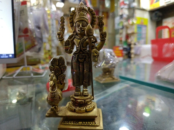 shri valli brass big murugan idol