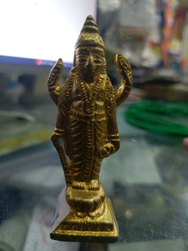 shri valli brass small satyanarayan idol 3.5"