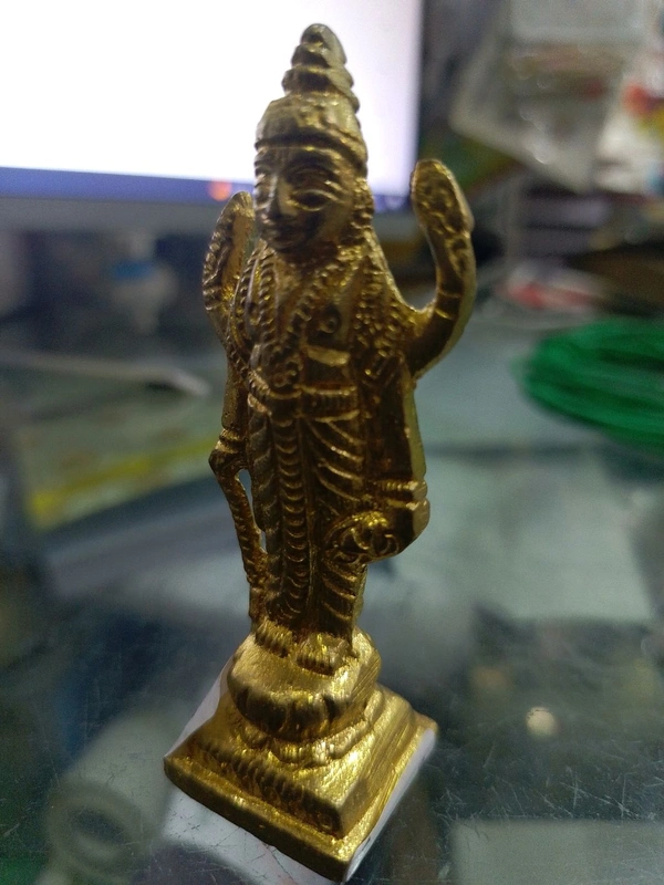 shri valli brass small satyanarayan idol 3.5"