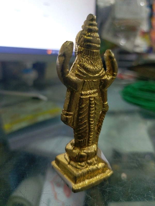 shri valli brass small satyanarayan idol 3.5"