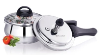 premier SS handi pressure cooker induction & lpg stoves with glass lid - 3.0