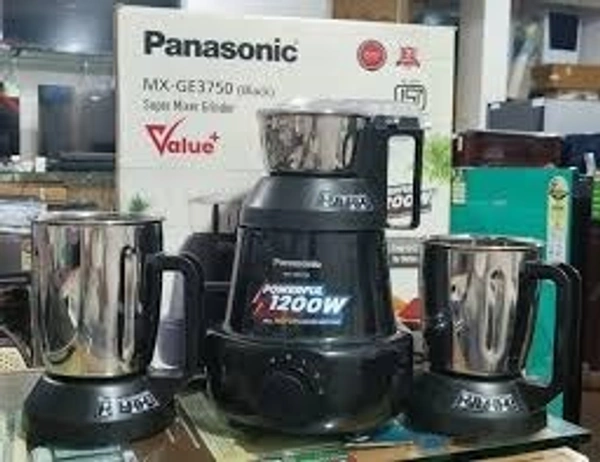 PANASONIC MX - GE3750 (BLACK) SUPER MIXER GRINDER VALUE+ 1 UNIT