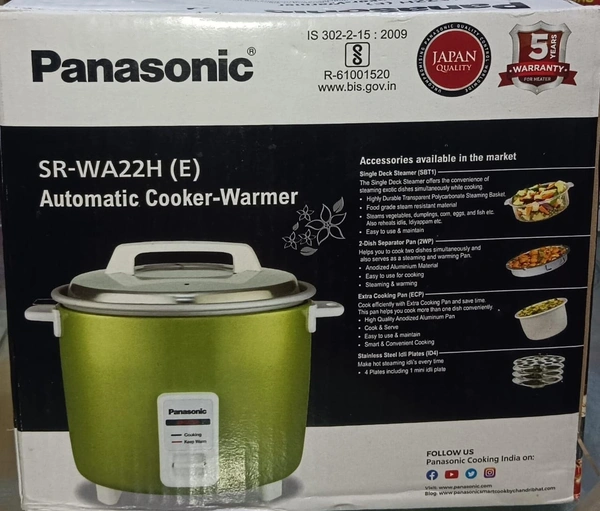 Panasonic PANASONIC SR-WA22H E Automatic cooker warmer 2.2 Ltr