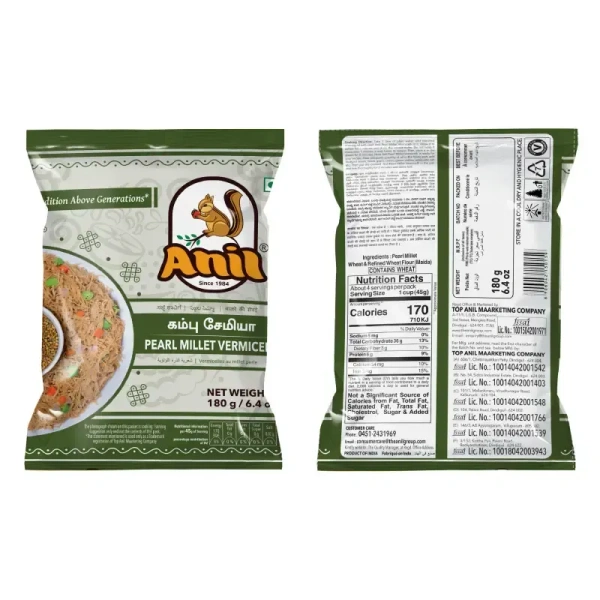 anil pearl millet vermicelli 180g - 180g