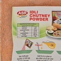 asr idli chutney powder (molaga podi) - 500g