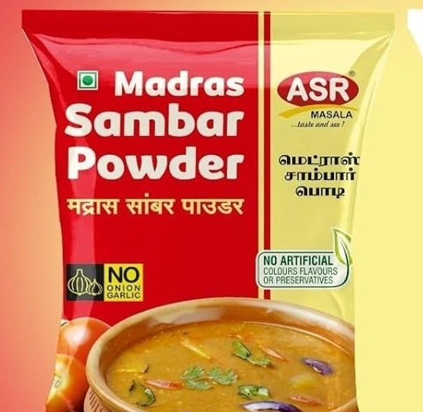 asr madras sambar powder (no onion,no garlic) - 200g
